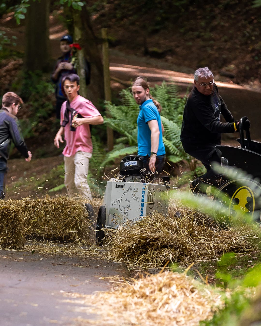 Kollision mit Heuballen